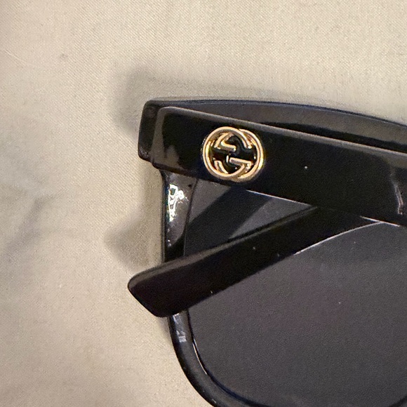 Authentic Gucci Black and Gold Sunglasses main image 7